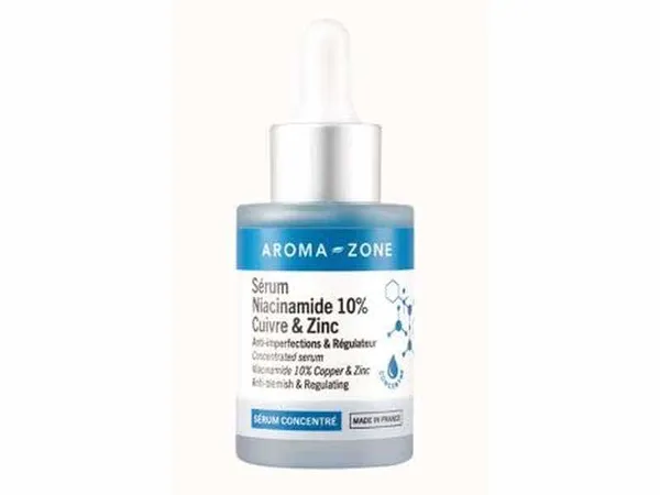 AROMA - ZONE - Sérum concentré Niacinamide 10%, Cuivre & Zinc - 30 ml