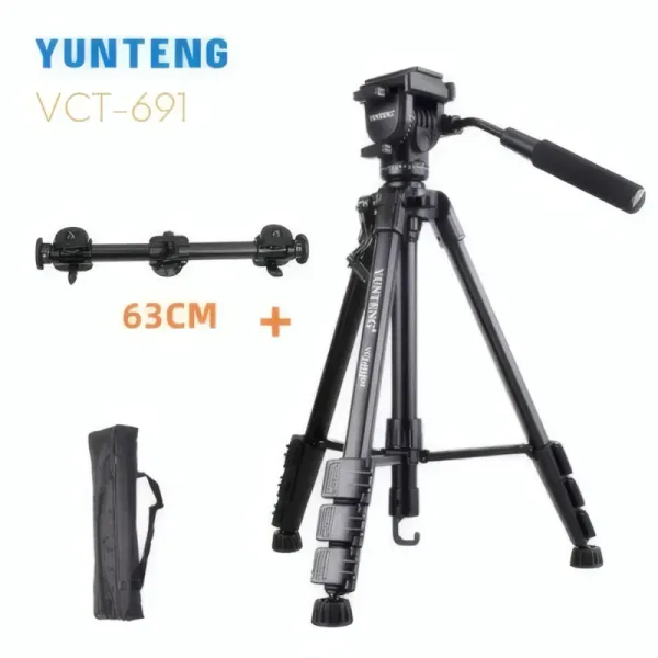 Trépied Caméra Professionnel YUNTENG VCT-691 en Aluminium