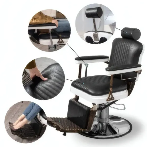 Chaise de Coiffeur RS-BC8754 - Noir