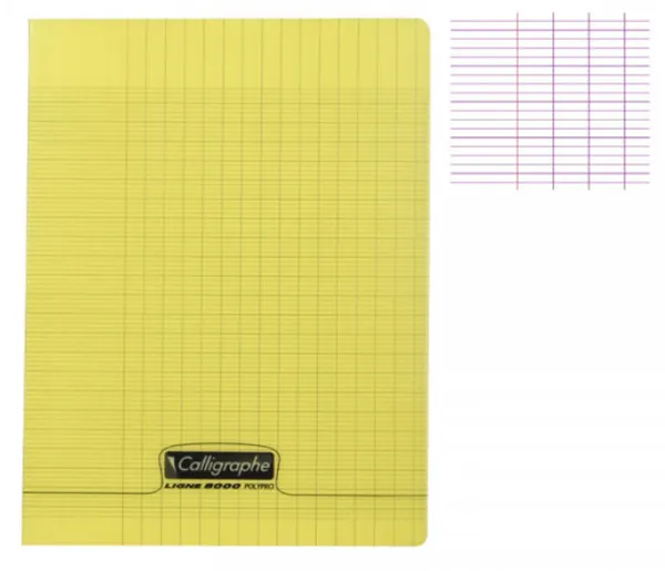 Calligraphe petit cahier 192 pages ,jaune