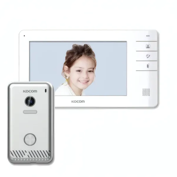 Kit Vidéo d'Interphone KOCOM avec Moniteur LCD 7" et Caméra