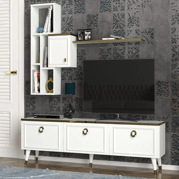 Table Téléviseur Kornelya TV Unit White T803