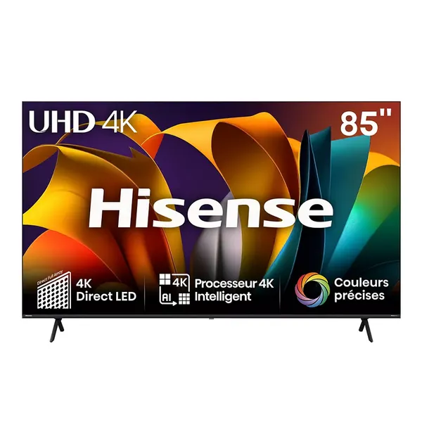 Televiseur Hisense 85" LED Smart Vidaa UHD 4K 85A6N