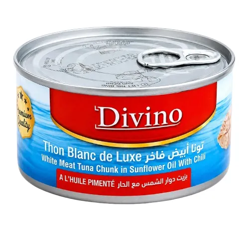 Thon piment à l'huile de tournesol Divino 185 g