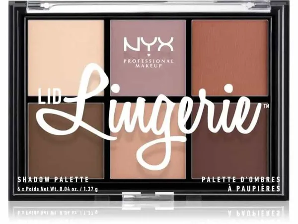 NYX - Palette fards à paupières Lid Lingerie - 6 nuances subtiles, 1.37g