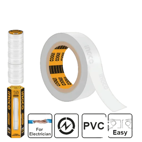 Ruban Isolant  PVC 0.13mm Blanc  HPET1108