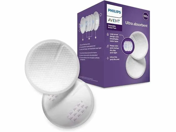 PHILIPS AVENT - Coussinets d'allaitement jetables, absorbantes et anti-fuites.X60pcs