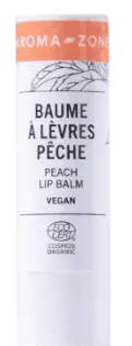 AROMA - ZONE - Baume à lèvres rose Bio pêche vegan - 4,5g