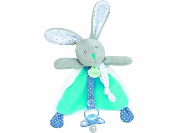 Peluche Lapin Attache Tétine Nouveau Né Jouet Bébé Doux Apaisant Confort Sérénité