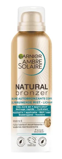GARNIER Ambre Solaire - Natural Bronzer - Brume Autobronzante Hydratante & Apaisante - Hâle Doré & Lumineux