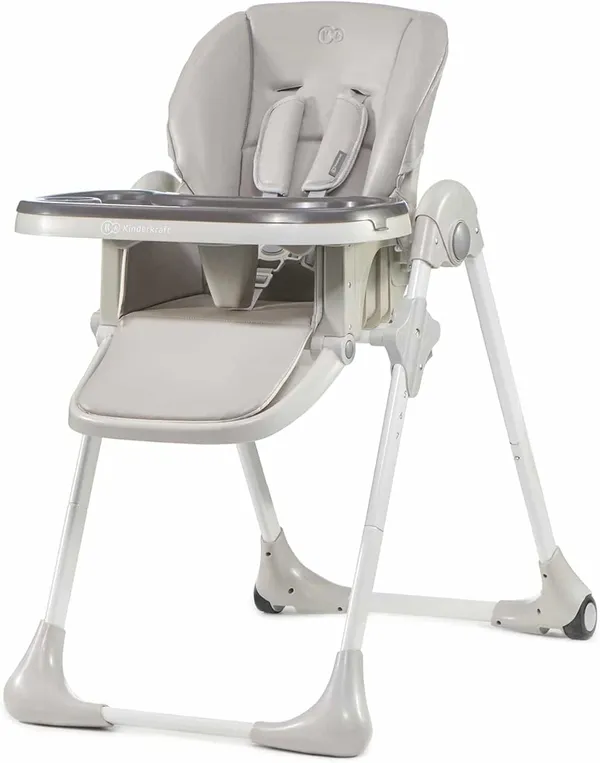 Kinderkraft YUMMY - Chaise haute bébé – Réglable et pliable dès la naissance
