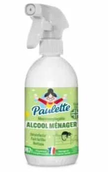 PAULETTE - Alcool Ménager – 500ml Nettoyage Puissant & Désinfection