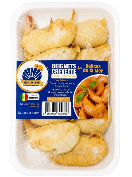 Beignets crevettes Délices de la mer barquette de 10