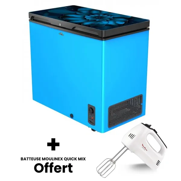 Congelateur Walton Coffre 205LITRES Bleu WCF-2T5-GDEL-XX + Batteuse Offert