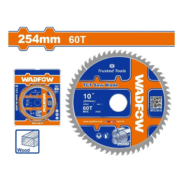 Tct saw blade WADFOW WTC1K10