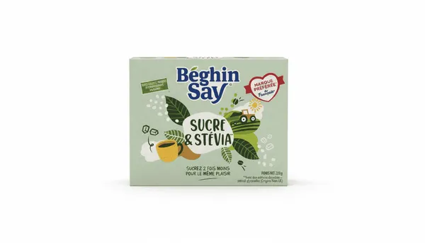 Béghin Say – Sucre & Stévia en Morceaux – 250 g