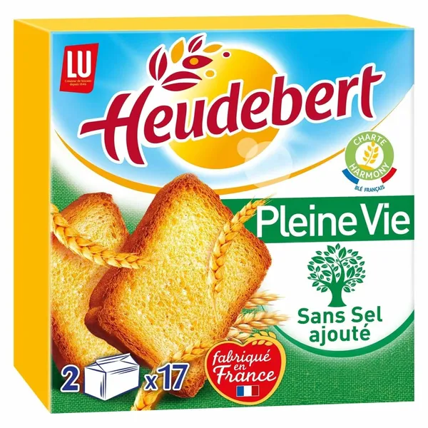 HEUDEBERT by LU - Biscottes Pleine Vie sans sel ajouté - 300g