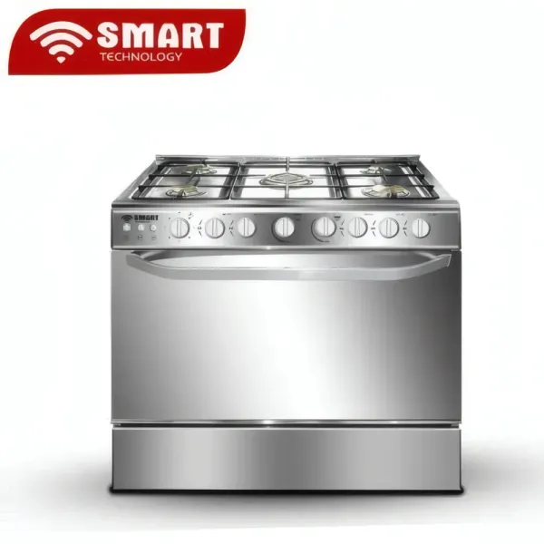 Cuisiniere Smart Technology 5 Feux 90X60 Inox STC-9060C