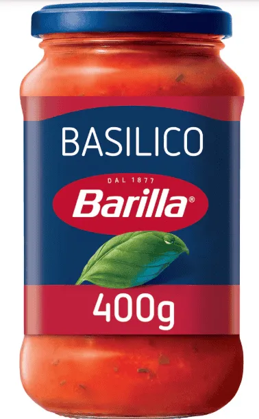 Barilla Basilico sauce pour pâtes  avec tomates italiennes et basilic 400g