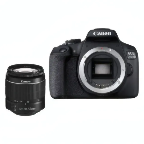 Appareil Photo Reflex Canon EOS 2000D avec Objectif 18-55mm - 24.1 MP - Wi-Fi