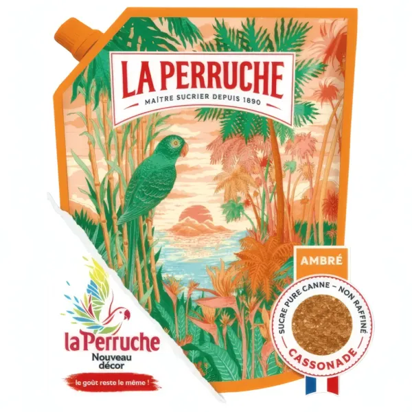 BEGHIN SAY - Sucre roux en poudre Pure Canne La Perruche - 750g