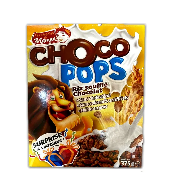 Choco Pops Cereal Maman 375G