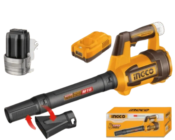 Souffleur de Chantier Sans Fil Ingco 16V + 2 Bat
