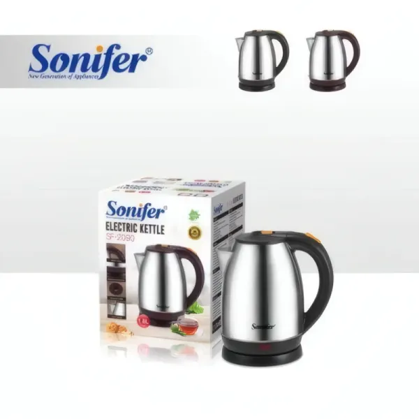 Bouilloire Électrique Sonifer SF-2090 1,8L en Acier Inoxydable