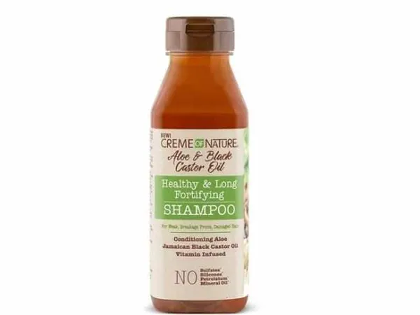 CREME OF NATURE - Aloe & Black castor oil - Shampooing fortifiant à l'aloès et au ricin noir -  355 ml