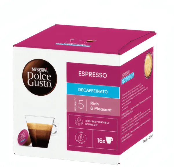 NESCAFÉ DOLCE GUSTO - Capsules de café espresso decafféiné x16
