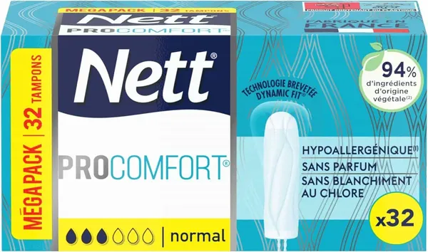 NETT - ProComfort Normal - Tampons hypoallergéniques - x32