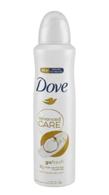 Déodorant femme coco et jasmin Dove 250 ml