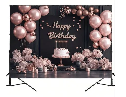 Décor de fond anniversaire – Happy Birthday classique