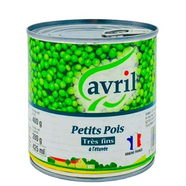 AVRIL - Petits pois très fins à l'étuvée - 400G
