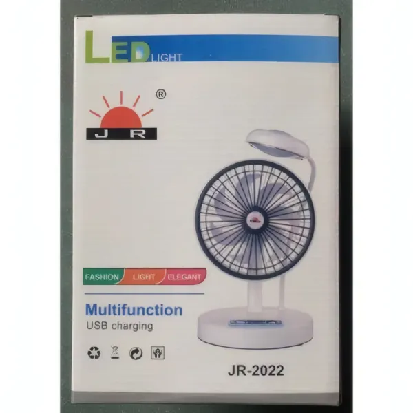 Ventilateur Portable Rechargeable JR-2022 avec Lampe