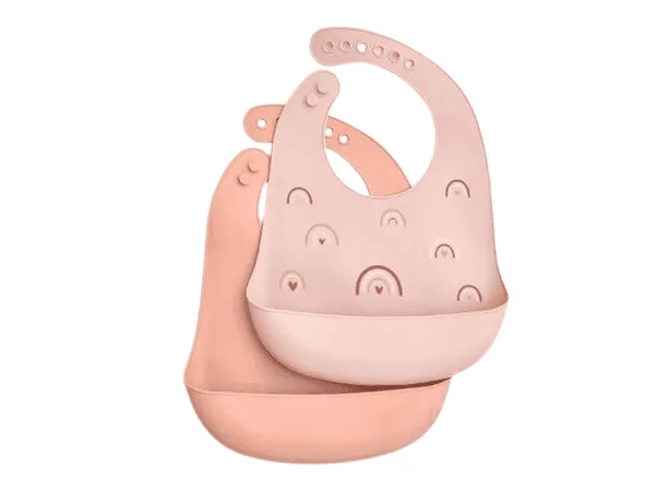 Bavoirs En Silicone Imperméables Et Étanches Pour Bébé, Unisexe, 2 Pièces