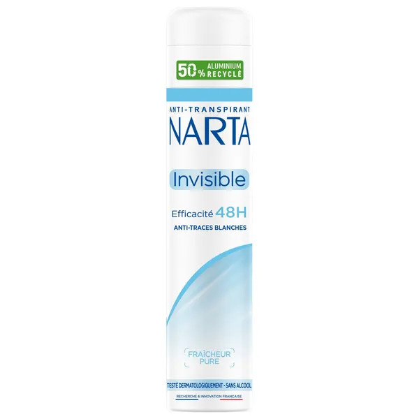 NARTA Invisible – Déodorant Spray Anti-Transpirant 48 h 200 ml