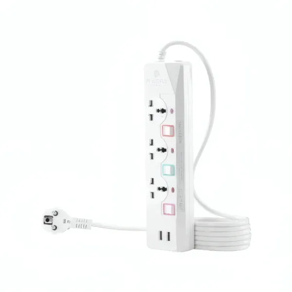 Multiprise Électrique R SCAR RS-223U avec 2 Ports USB