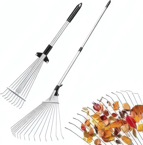 Râteau à Feuilles Télescopique Métal WADFOW