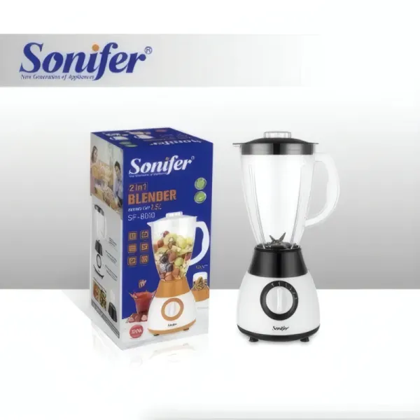 Blender/Mixeur Électrique Sonifer SF-8010 - 300W, 4 Vitesses