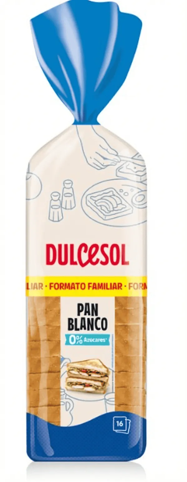 Dulcesol – Pain de Mie Blanc – 16 Tranches - 460 g