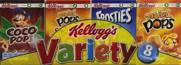 KELLOGG’S – Assortiment Variétés de Céréales - 8 Mini Paquets - 215 g
