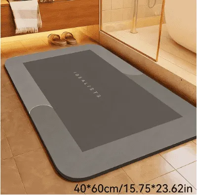 Tapis de Bain – Gris Foncé 40 x 60 cm