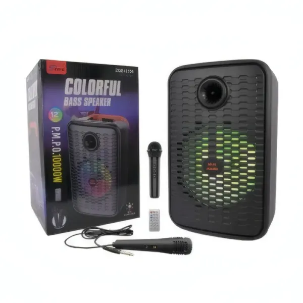 Haut-parleur Bluetooth Portable SING-E ZQS-12156 avec 2 Micros